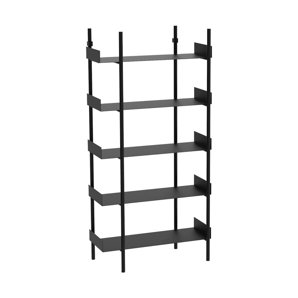 Broste Copenhagen Nobuko bookcase 5 shelves Black