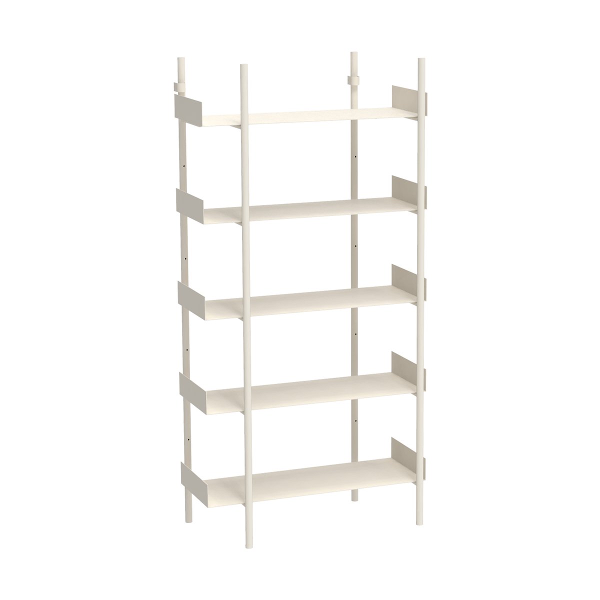 Broste Copenhagen Nobuko bookcase 5 shelves White