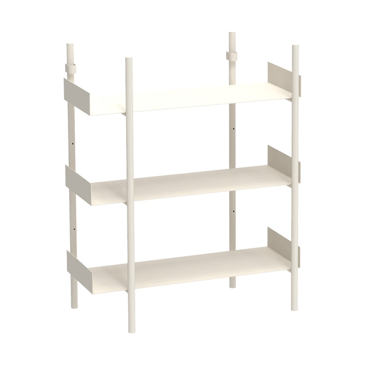 Broste Copenhagen Nobuko bookshelf 3 shelves White