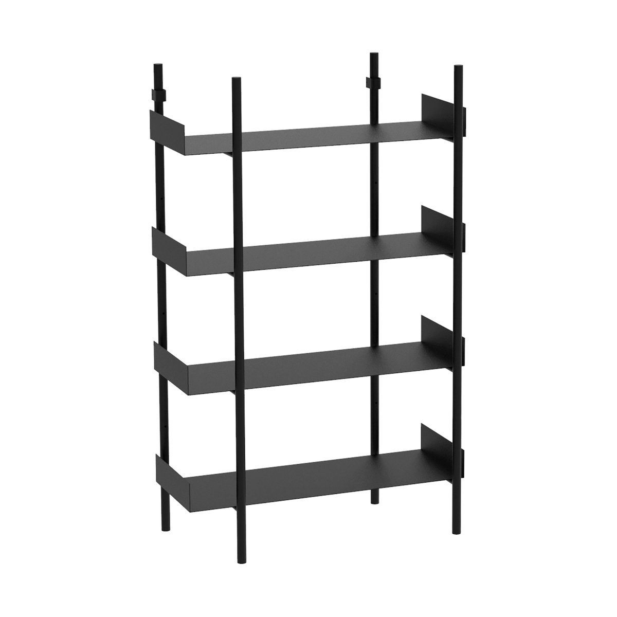 Broste Copenhagen Nobuko bookshelf 4 shelves Black