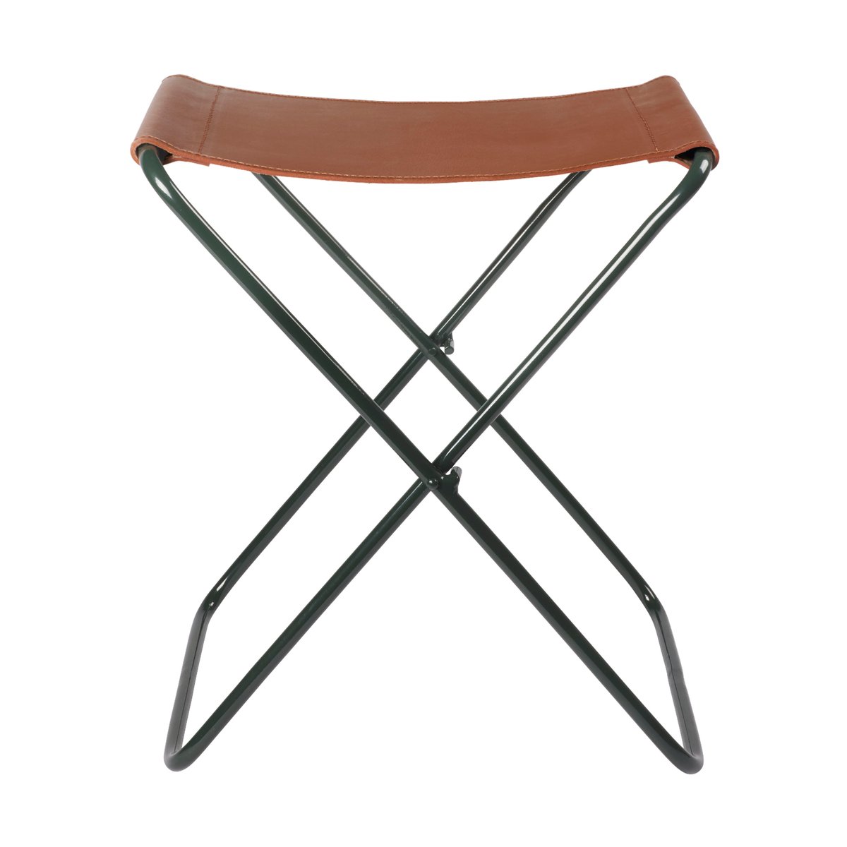 Broste Copenhagen Nola stool leather Forest green