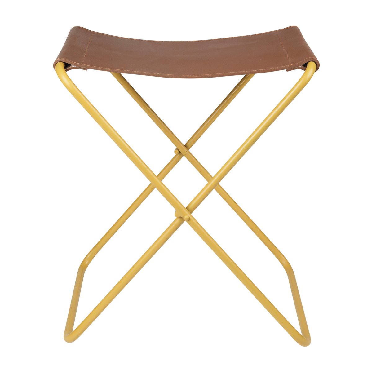 Broste Copenhagen Nola stool leather Harvest gold