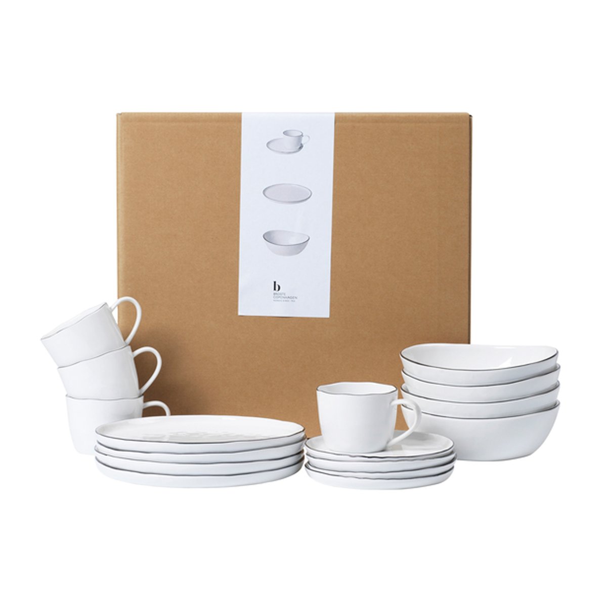 Broste Copenhagen Nordic Salt breakfast set 16 pieces