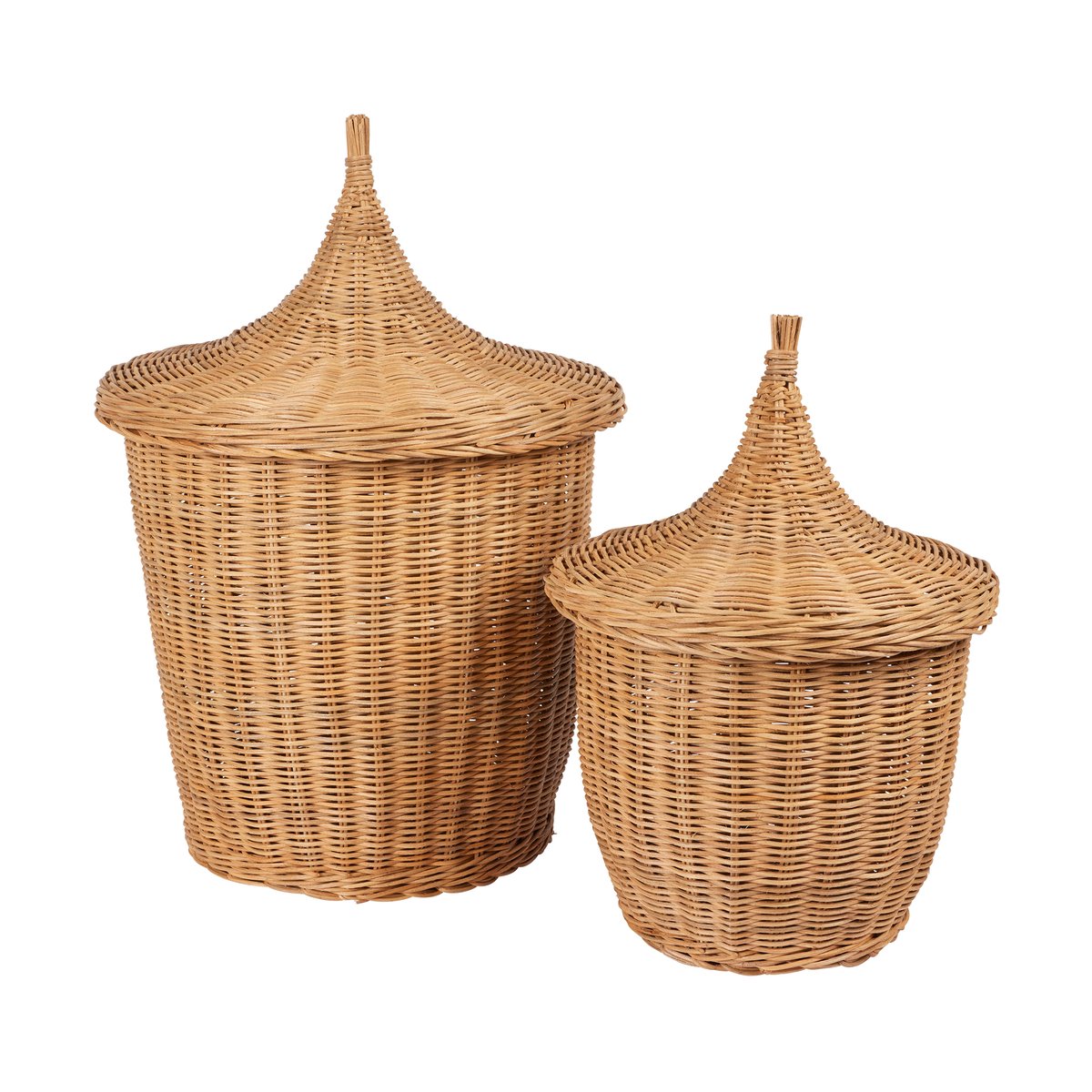 Broste Copenhagen Pallas basket 2 parts Natural brown