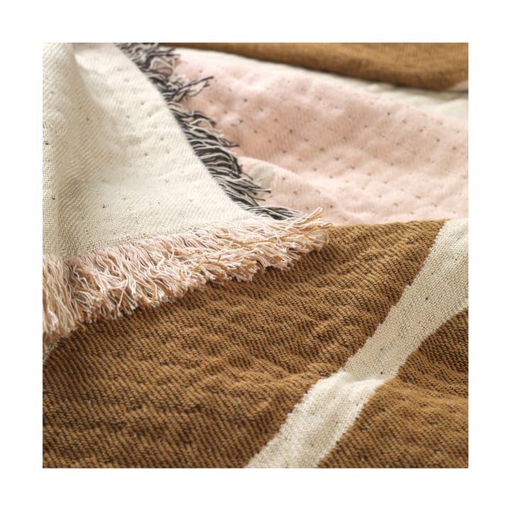 Rosita throw 130x180 cm, Golden brown-mauve pink Broste Copenhagen