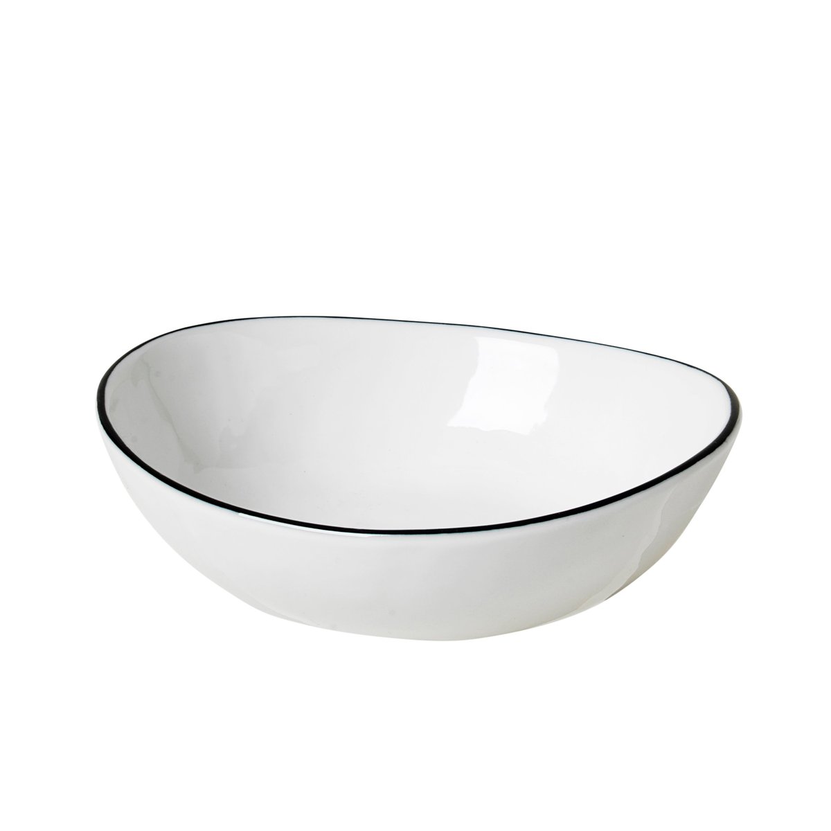 Broste Copenhagen Salt bowl without dots Ø 12.5 cm | Scandinavian Design | Serving bowls | White