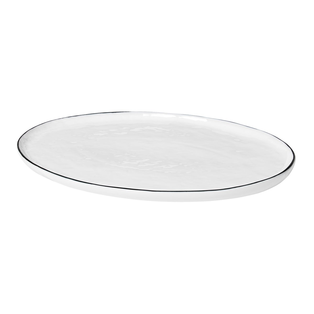 Broste Copenhagen Salt oval plate 20x30 cm | Scandinavian Design | Dinner plates | White