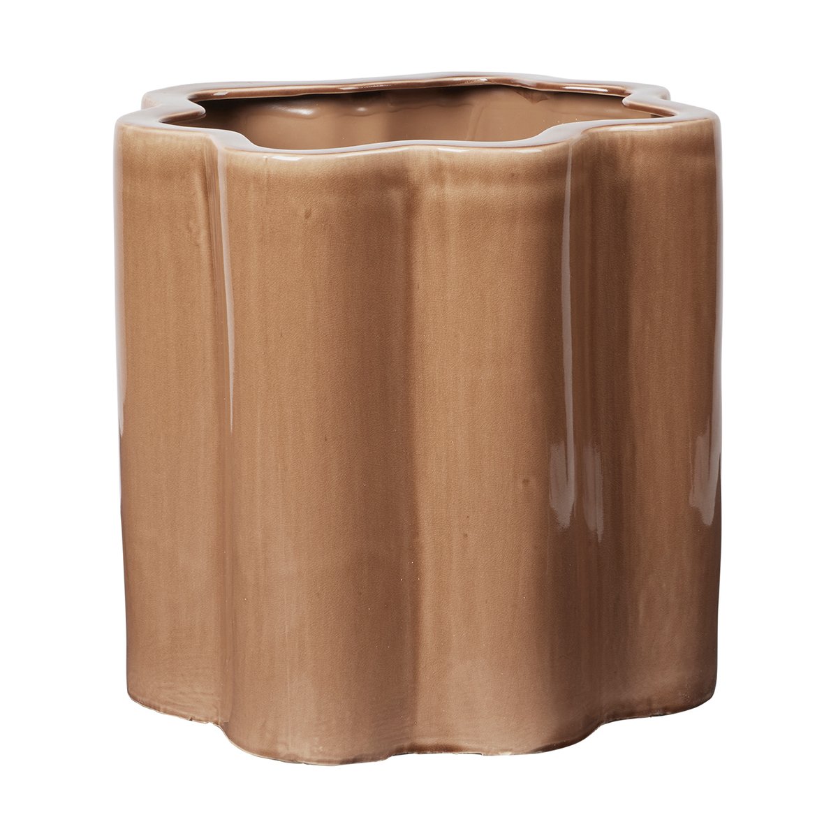 Broste Copenhagen Sonja flower pot H:36 cm Brown