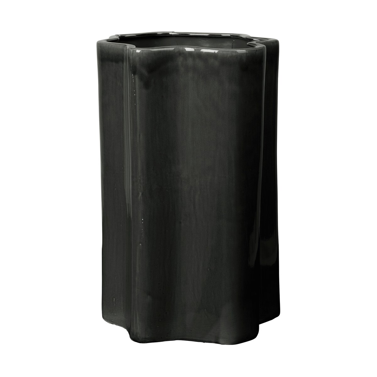 Broste Copenhagen Sonja flower pot H:55 cm Dark green