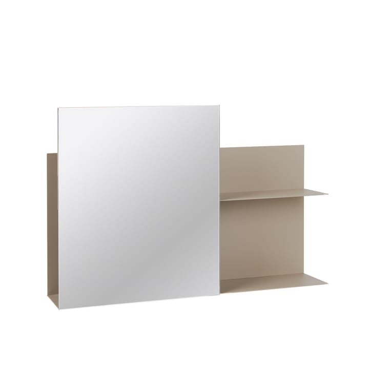 Svante wall shelf with mirror - Iron beige - Broste Copenhagen