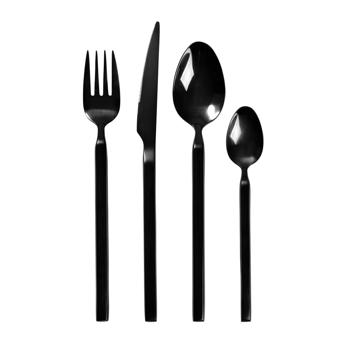 Broste Copenhagen Tvis cutlery set 16 pieces black