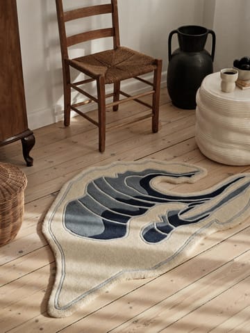 Wave rug - Blue, 85x160 cm - Broste Copenhagen