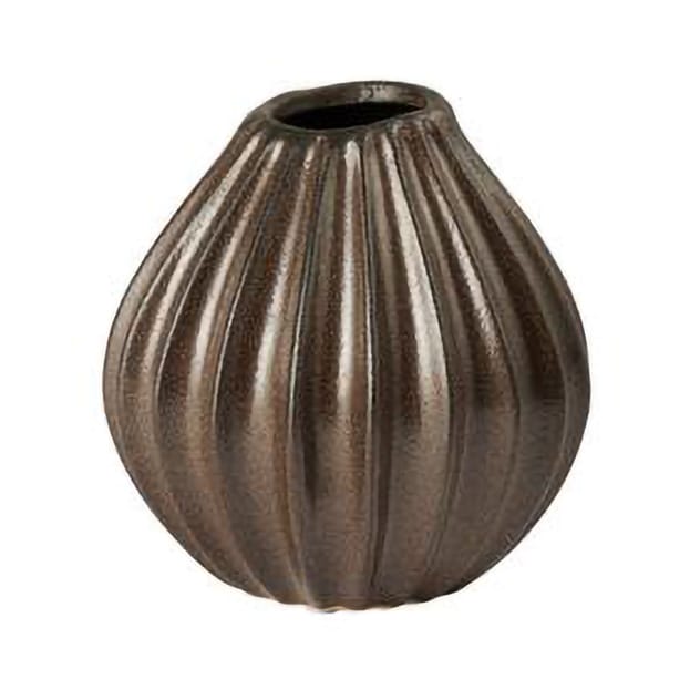 Wide vase S 15 cm - Brown - Broste Copenhagen