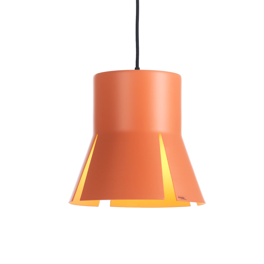 Bsweden Split 29 pendant Orange matte, black textile cord