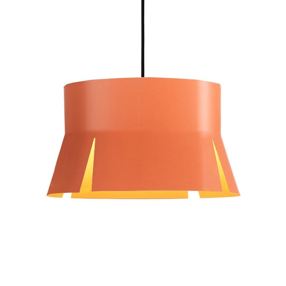 Bsweden Split 40 pendant lamp Orange matte, black textile cord