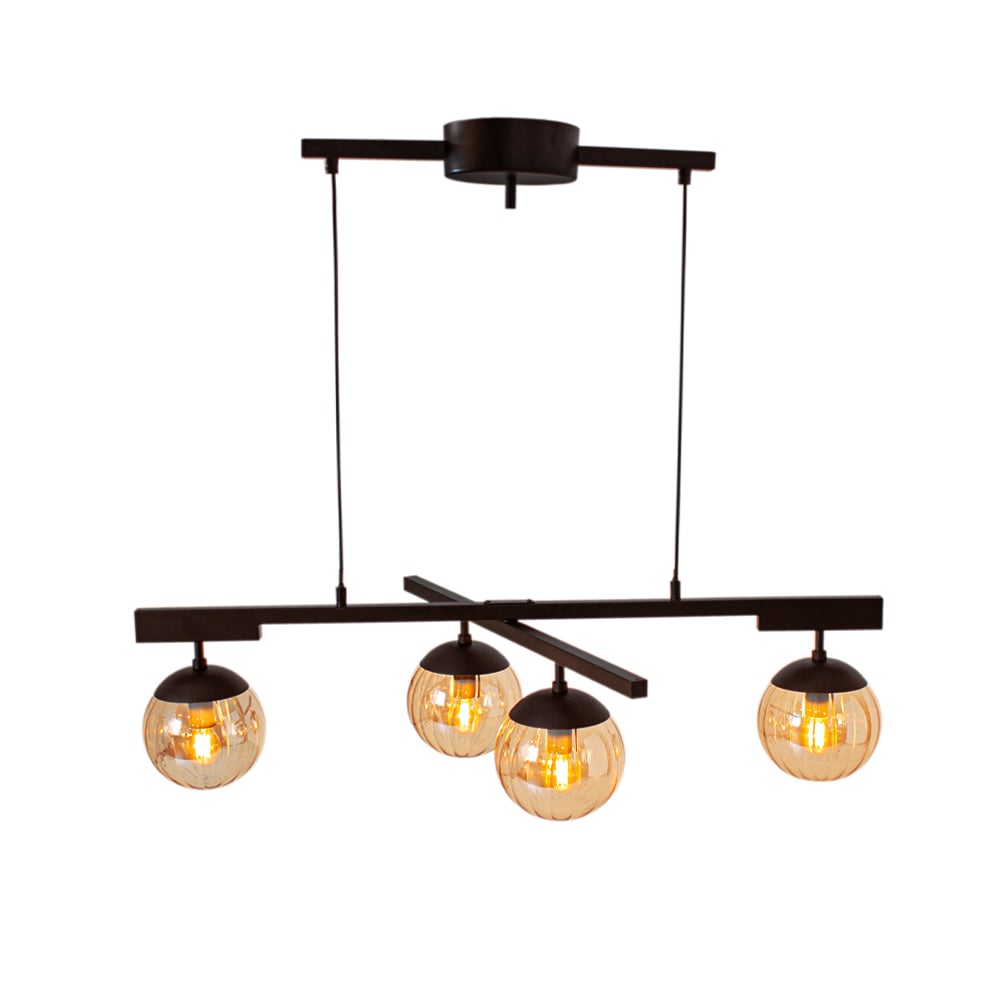 By Rydéns Labelle ceiling lamp Black/amber