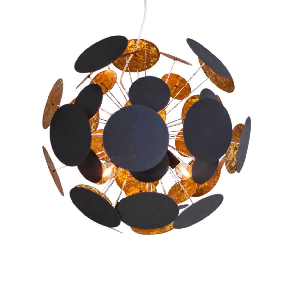 By Rydéns Planet ceiling lamp 55 cm black-gold