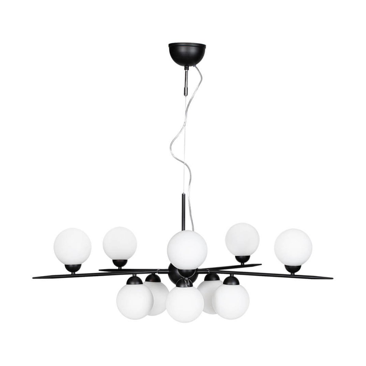 By Rydéns Punto 10-low ceiling lamp Matte black