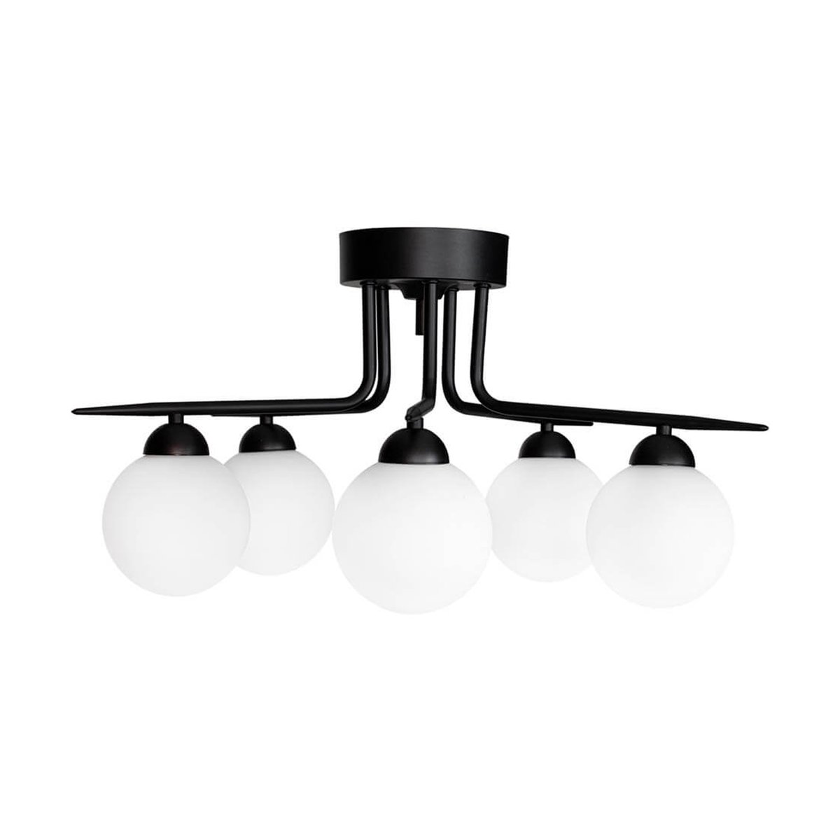 By Rydéns Punto 5-low ceiling light Matte black