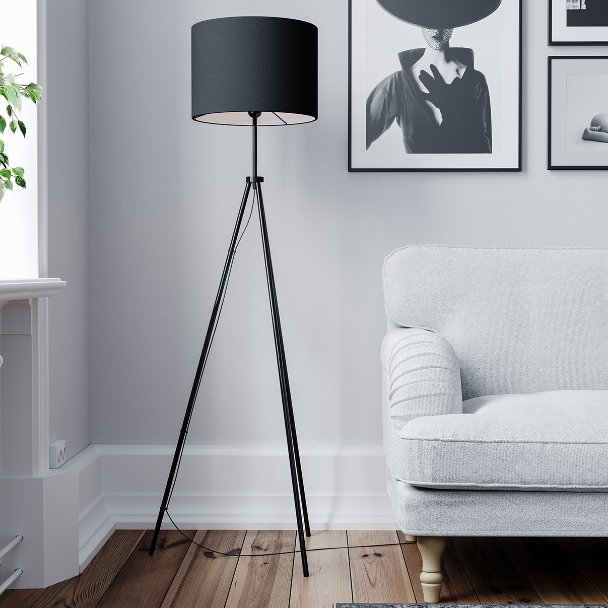 norine tripod floor lamp