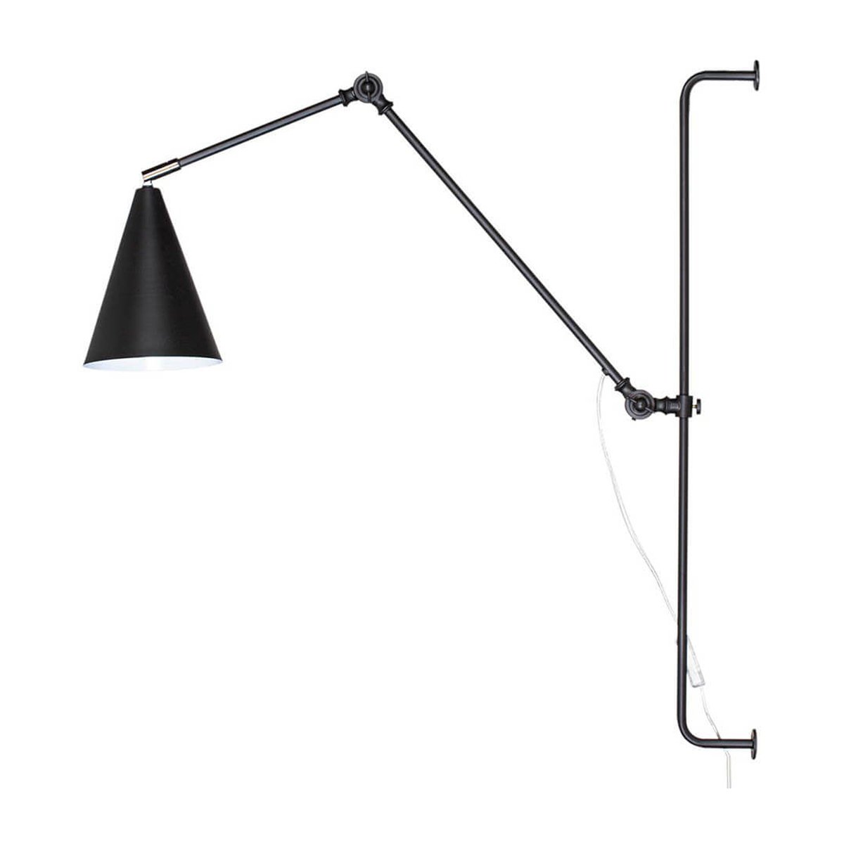 By Rydéns Yukon wall lamp long Matte black