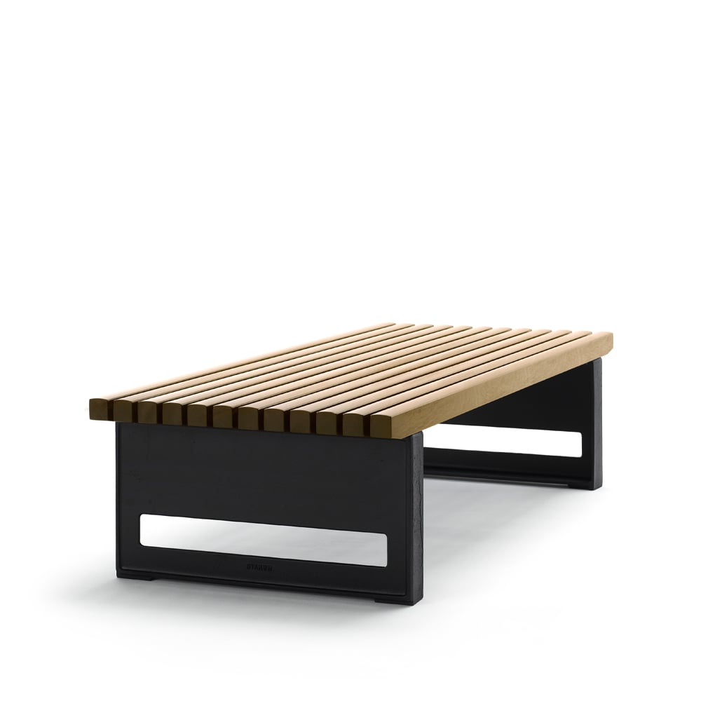 Byarums bruk Block bench Oak oil, wide, black stand