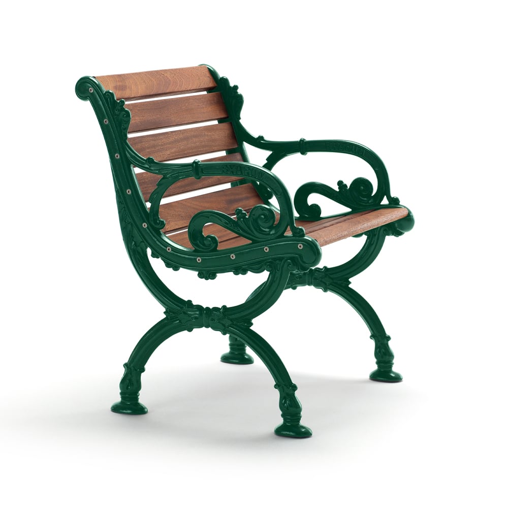 Byarums bruk Byarum armchair Mahogany, green stand