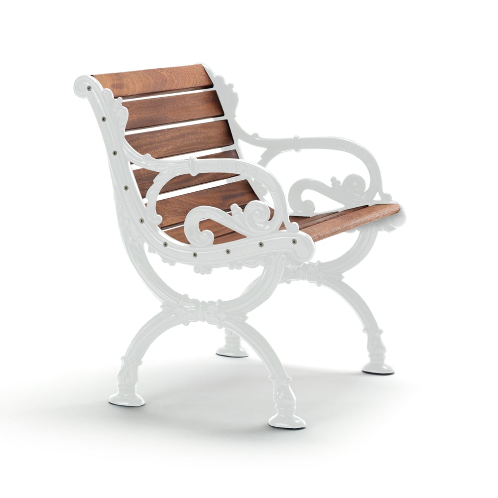 Byarums bruk Byarum armchair Mahogany, white stand