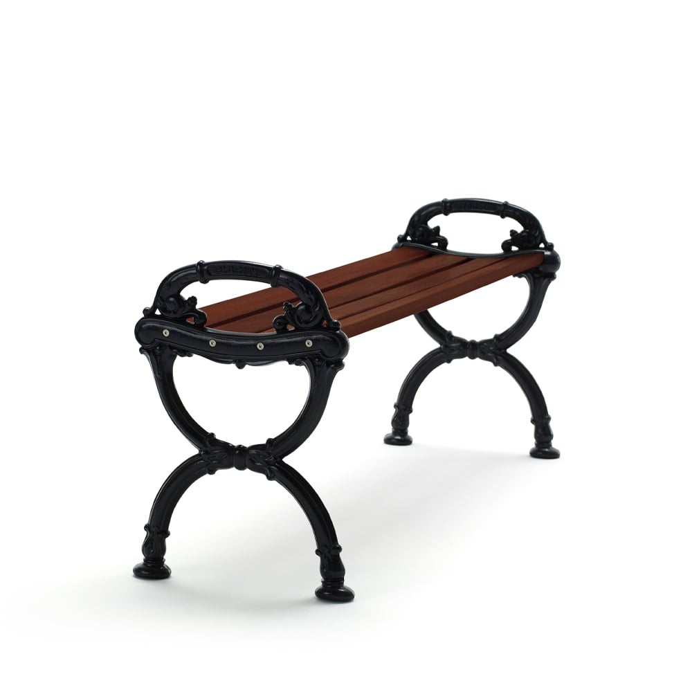 Byarums bruk Byarum Bench Pine brown glaze, black stand