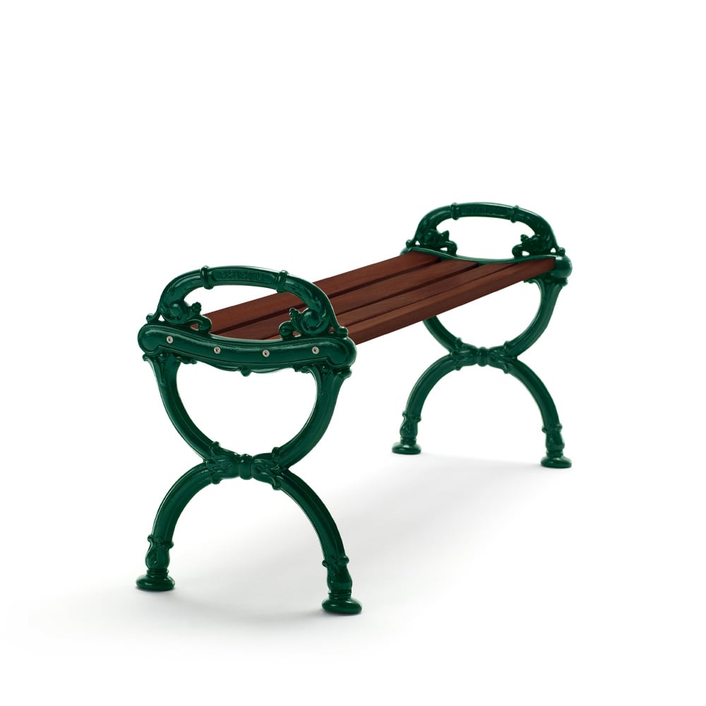 Byarums bruk Byarum Bench Pine brown glaze, green stand