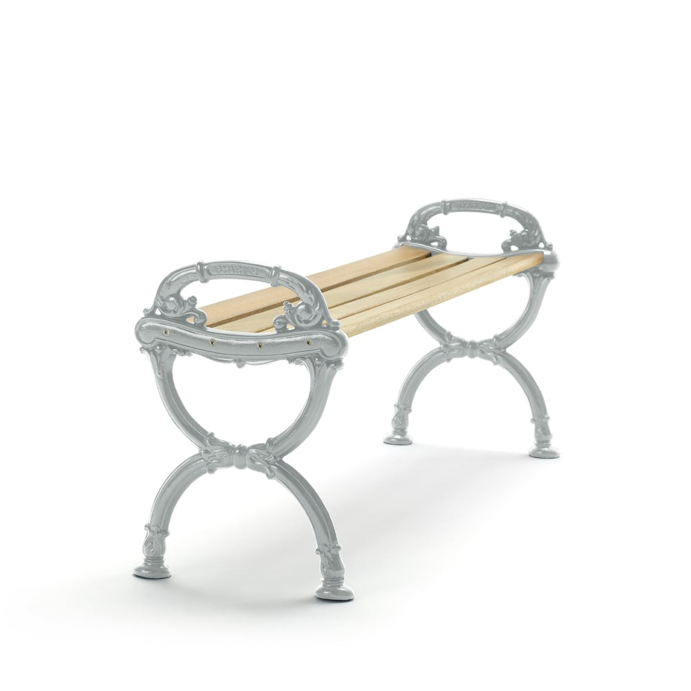 Byarums bruk Byarum Bench Pine impregnation, raw aluminum frame