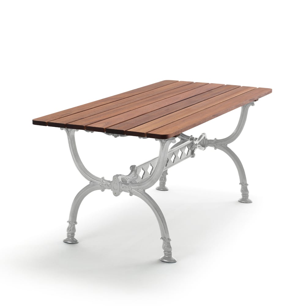 Byarums bruk Byarum table 142x72 cm Mahogany, raw aluminum stand