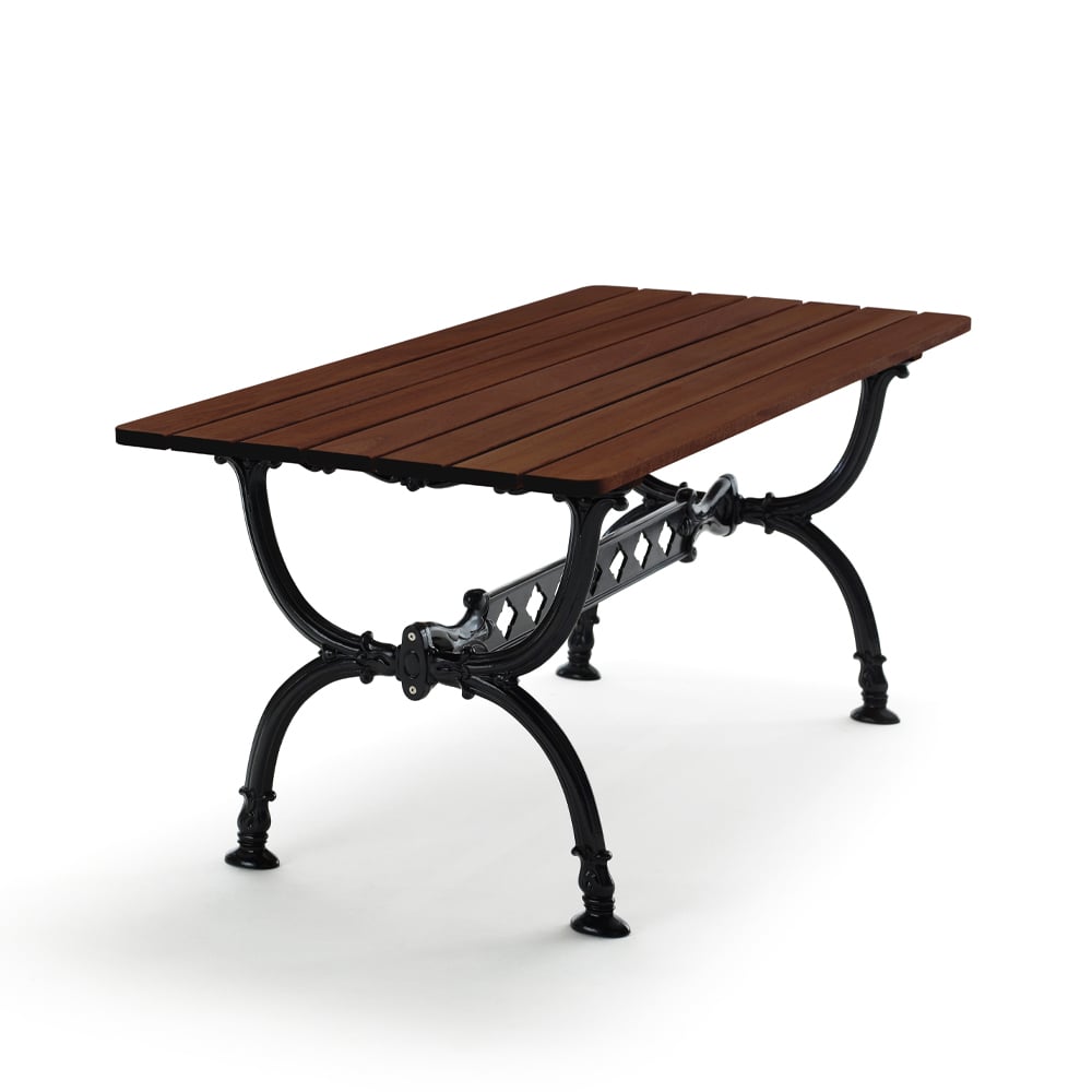 Byarums bruk Byarum table 142x72 cm Pine brown glaze, black stand