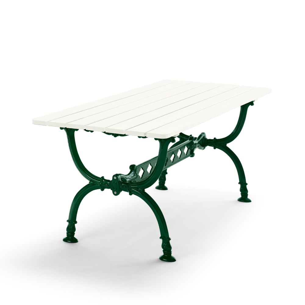 Byarums bruk Byarum table 142x72 cm White lacquer pine, green stand