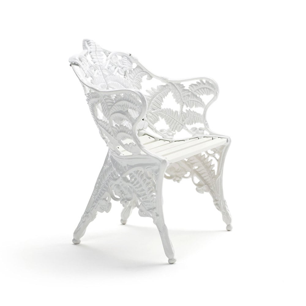 Byarums bruk Classic armchair White lacquered pine, white stand