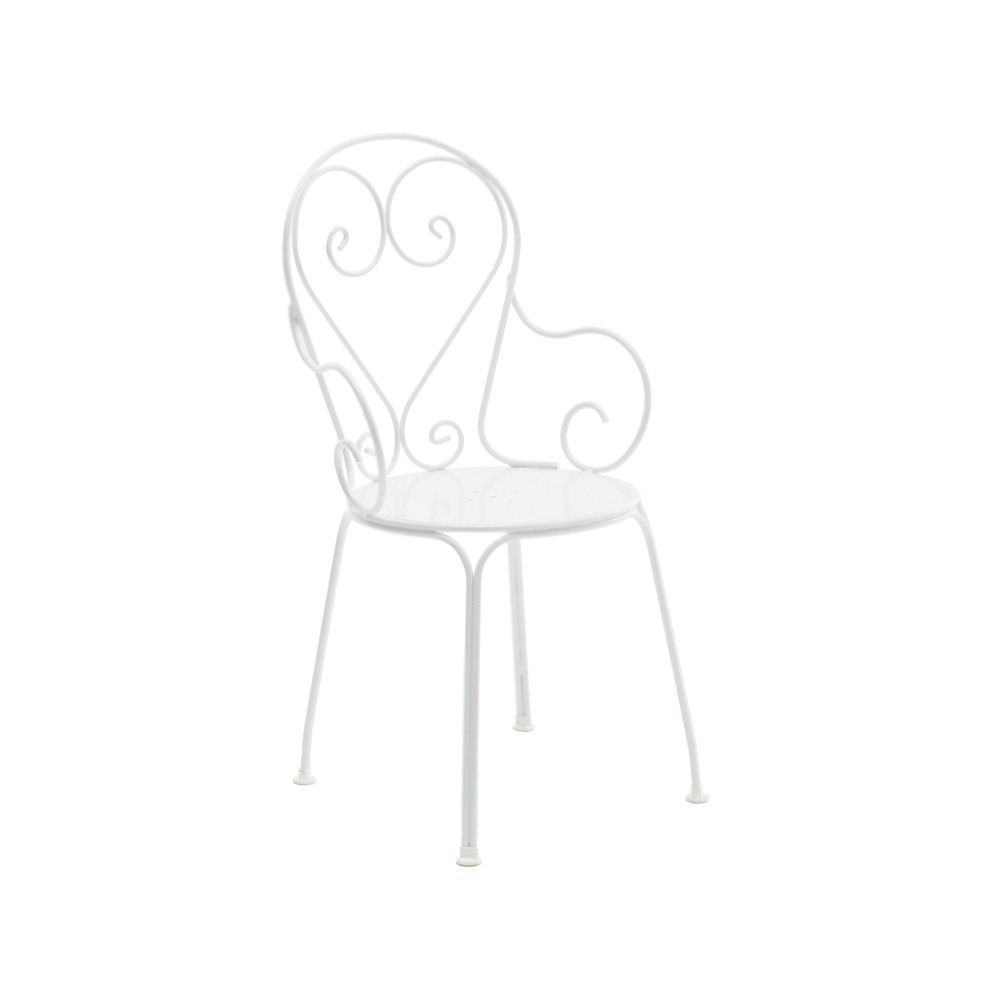 Byarums bruk Classic No.1 armchair White, metal seat