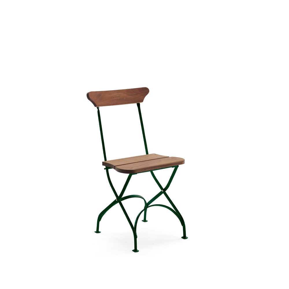 Byarums bruk Classic No.2 chair Mahogany oil, green stand