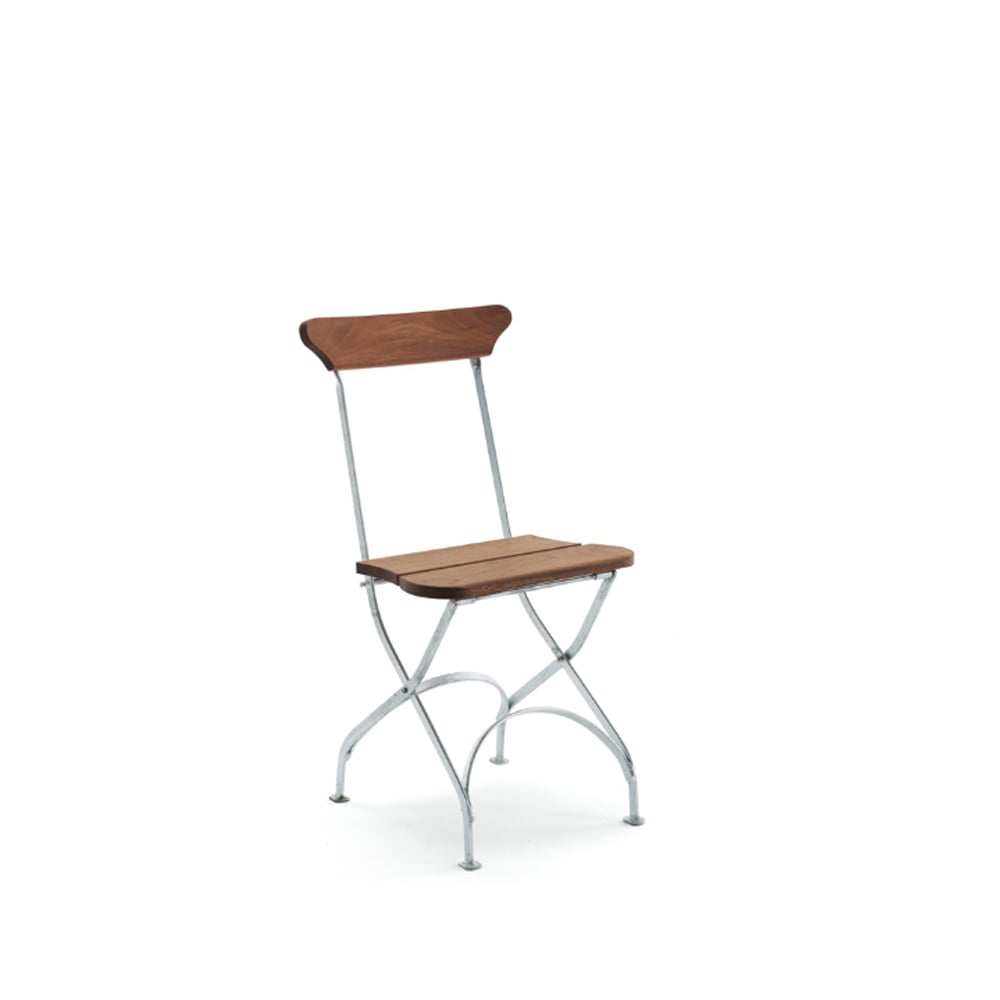 Byarums bruk Classic No.2 chair Mahogany oil, hot-dip galvanised stand