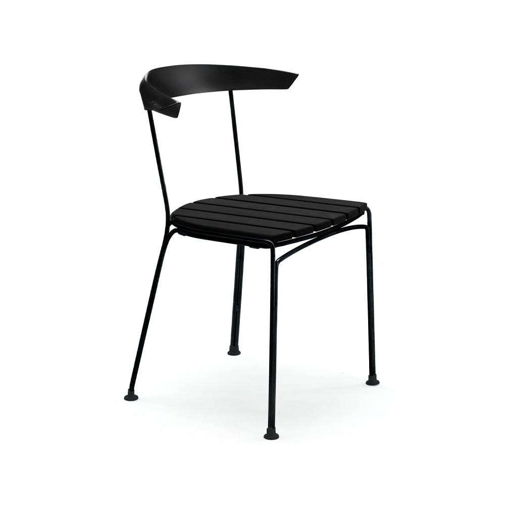 Byarums bruk Dover chair Black lacquered pine, black stand