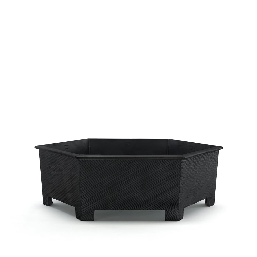 Byarums bruk Hexagon plant pot Black, no.3