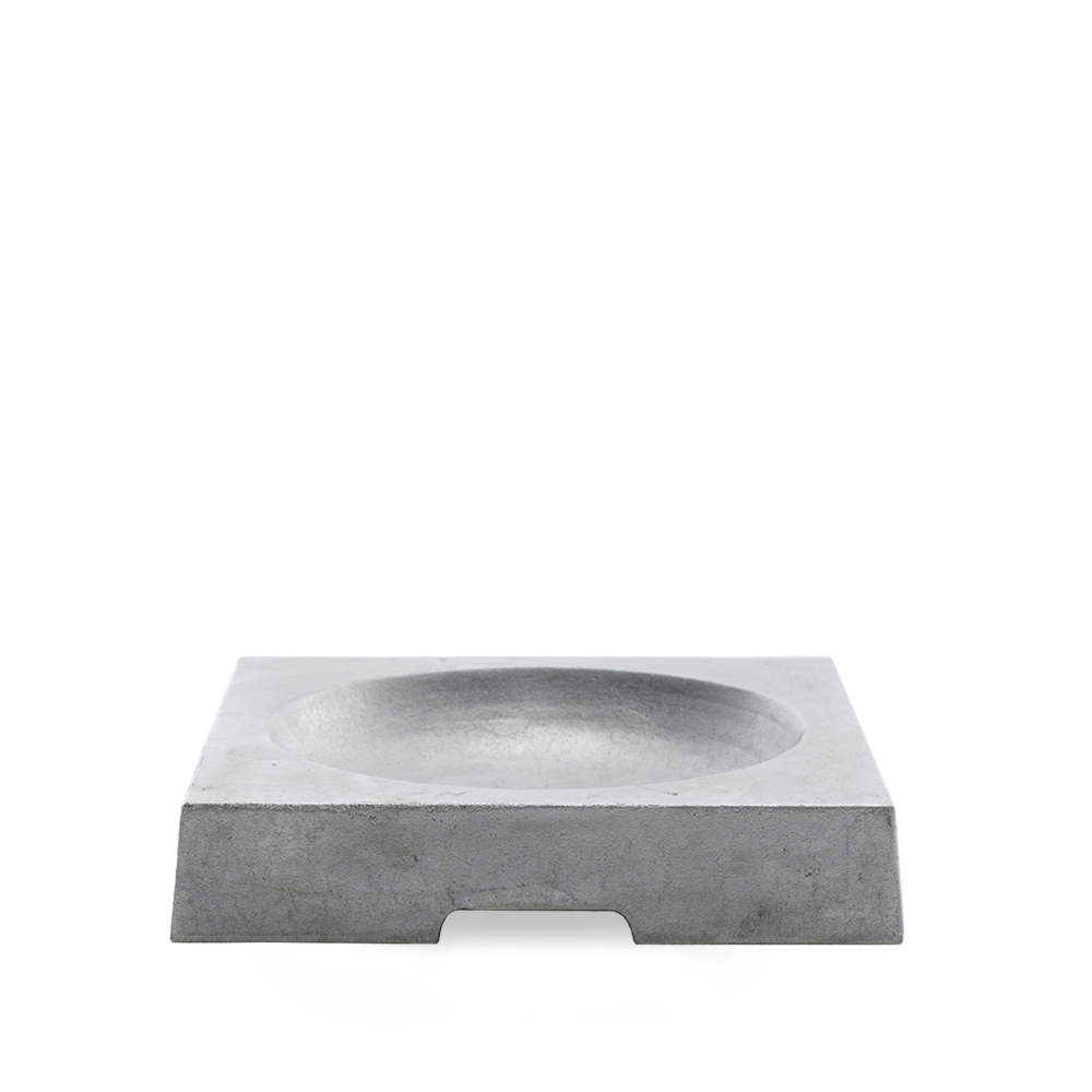 Byarums bruk Kvadrat birdbath Aluminum sand-casted