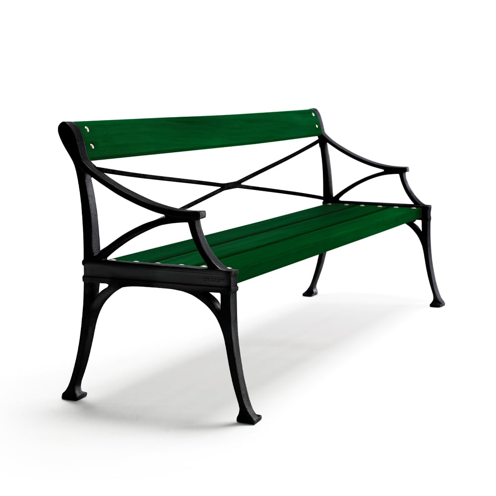 Byarums bruk Lessebo sofa Green, black stand