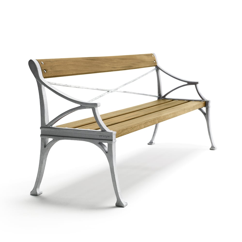 Byarums bruk Lessebo sofa Oak oil, raw aluminum stand