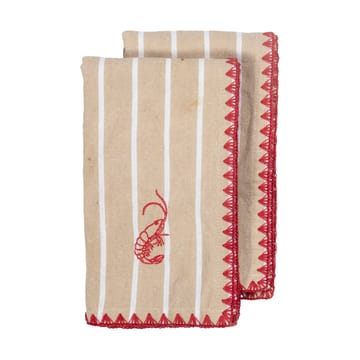 Bubba fabric napkin 45x45 cm 2-pack - Beige - Byon