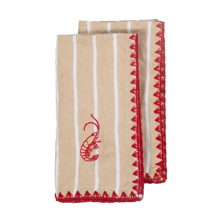 Bubba kitchen towel 50x70 cm 2-pack, Beige Byon