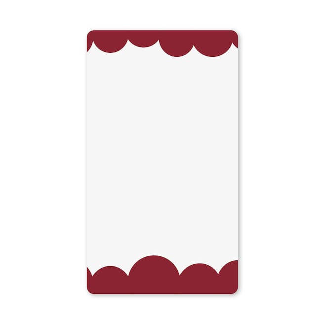 Bubbly Mirror S 40x70 cm - Wine Red - Byon