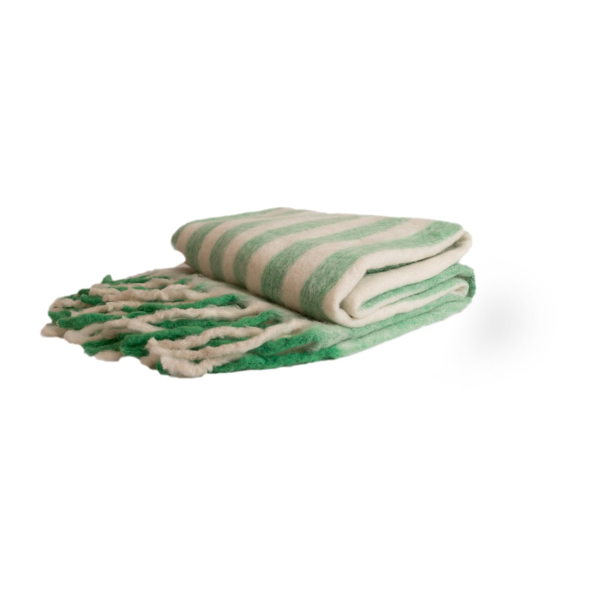 Byon Edien blanket 125x150 cm Green-white | Scandinavian Design | Wool blankets & throws | Green