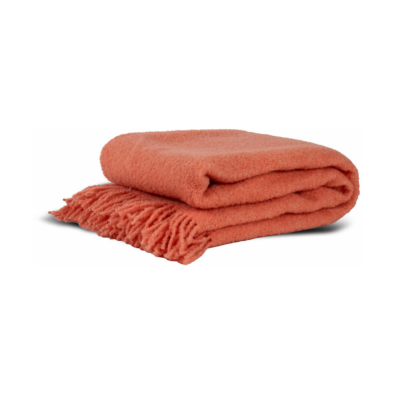 Byon Franca throw blanket 130x170 cm Pink | Scandinavian Design | Wool blankets & throws | Pink