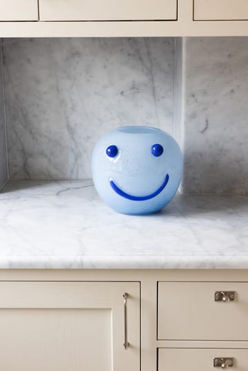 Happy vase 25 cm - Blue - Byon