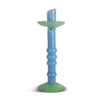 Lara candle holder L 32 cm - Light blue-mint green - Byon